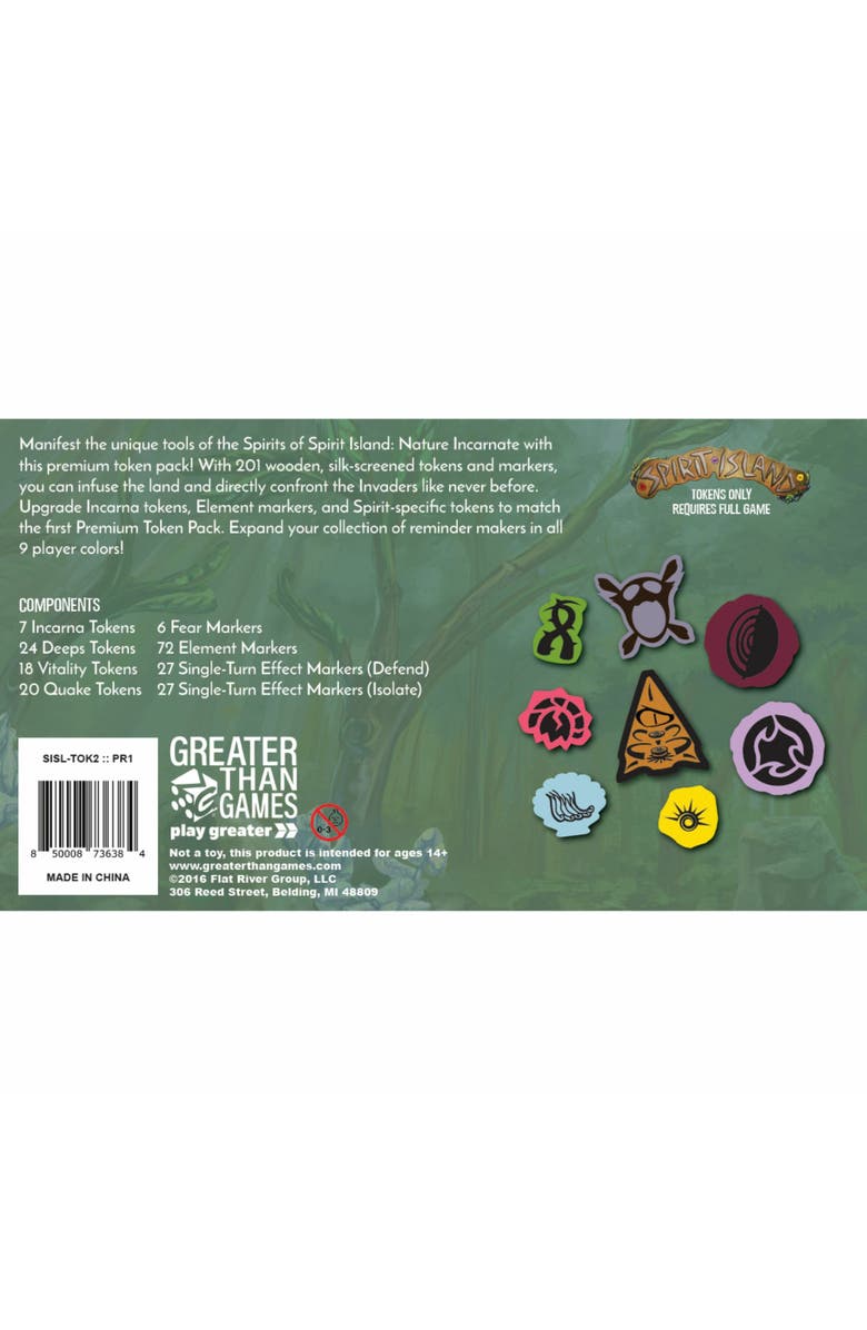 Greater Than Games Spirit Island Premium Token Pack #2 Board Game Accessory, Alternate, color, 