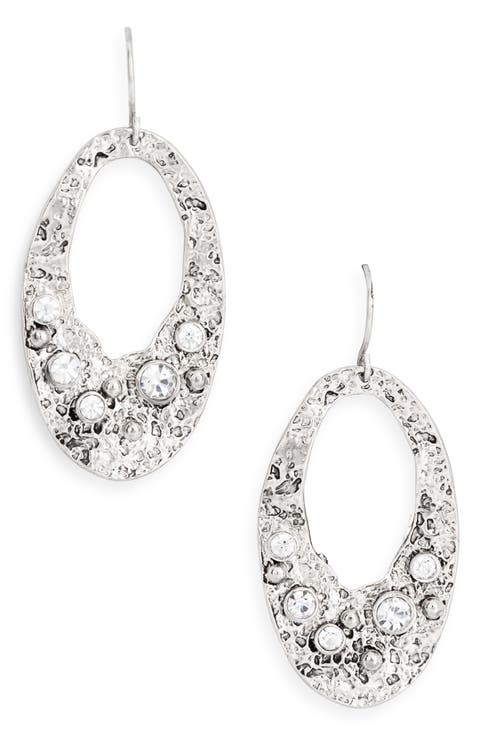 Antique Oval Drop Earrings