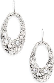 Karine Sultan Antique Oval Drop Earrings