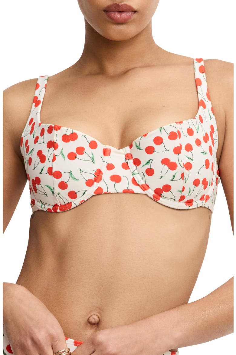Cherry Underwire Bikini Top, Main, color, SNOW CHERRIES 04