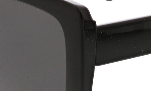 Bcbg 54mm Rectangular Sunglasses In Shiny Black