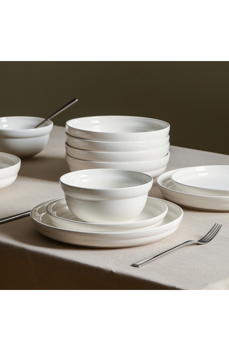 Stone Lain Virtuo Porcelain 4-Piece Bowl Set, Alternate, color, White
