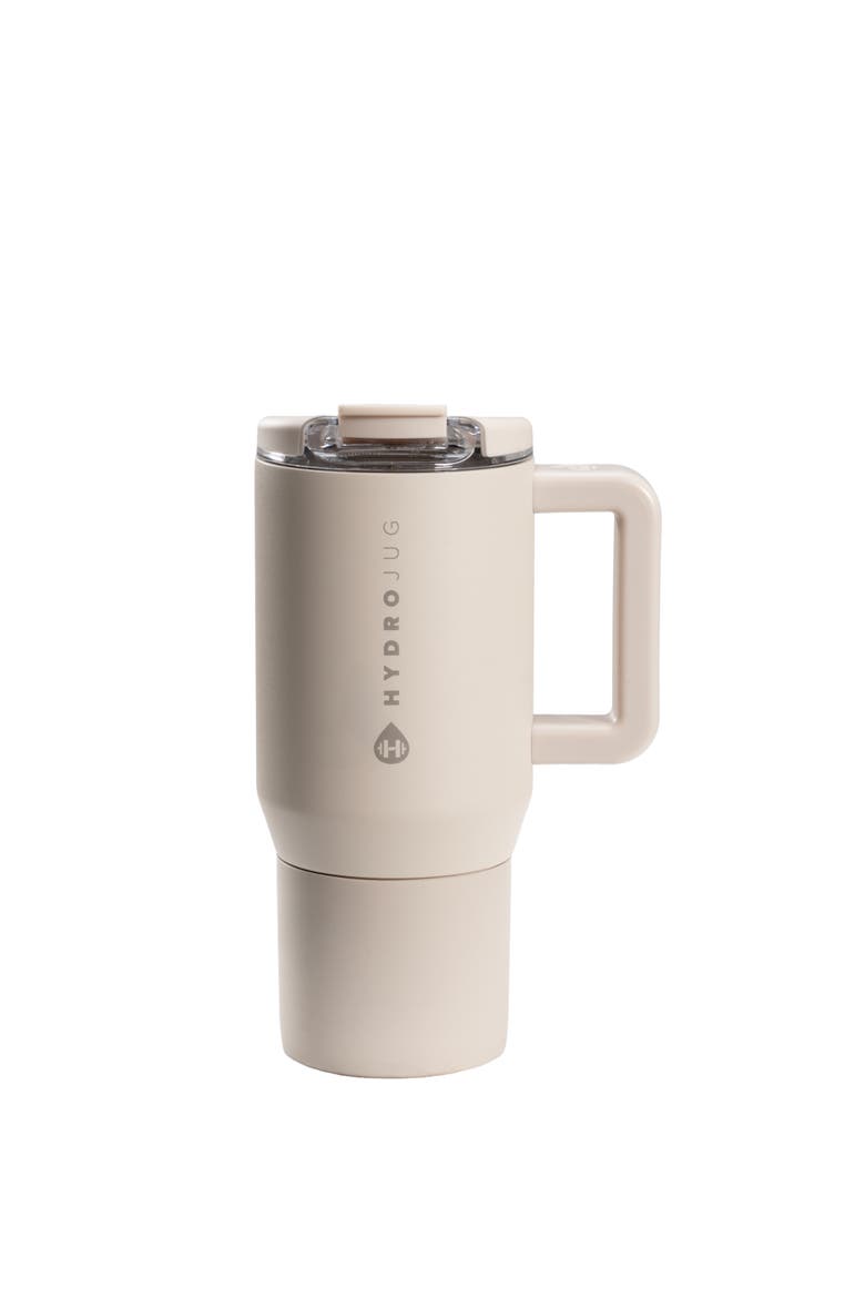 Coffee Traveler 20 oz - Leak-Resistant, Ceramic-Lined Insulated Travel Coffee Mug for Hot or Cold Drinks with Flip Lid, Main, color, Dune