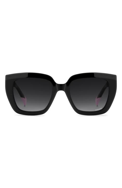 52mm Gradient Square Sunglasses