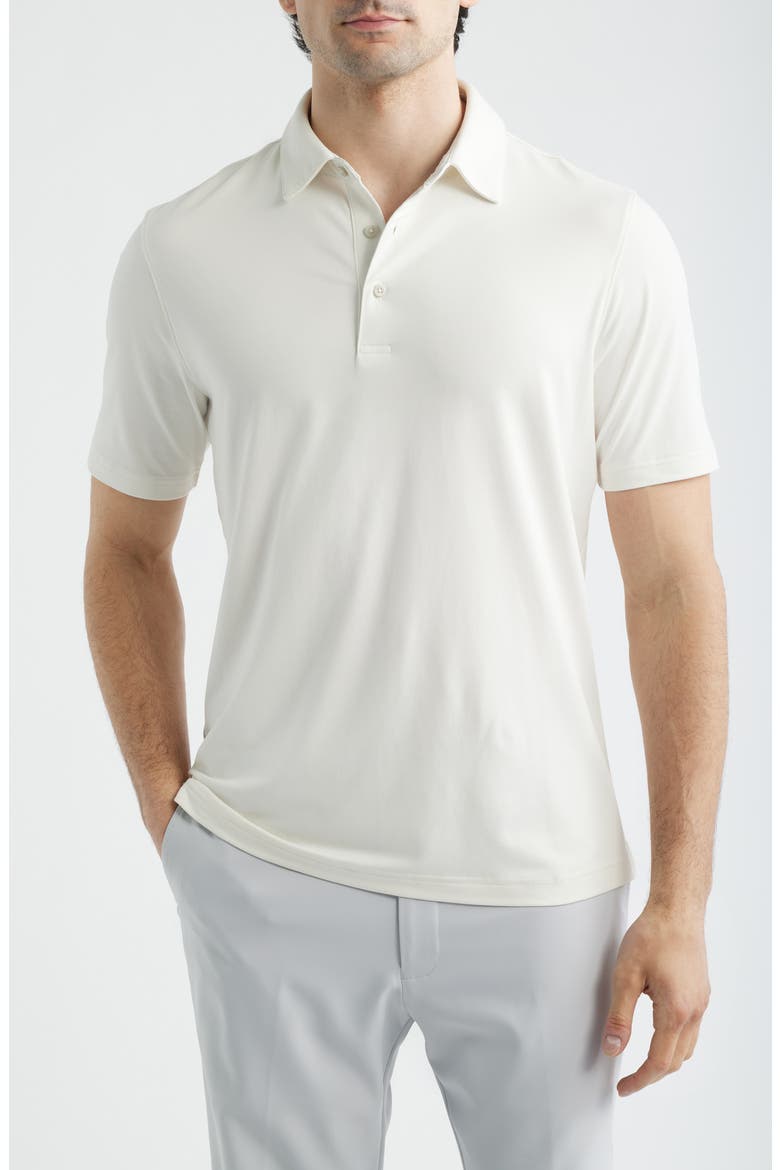 Solid Performance Golf Polo, Main, color, WHITE