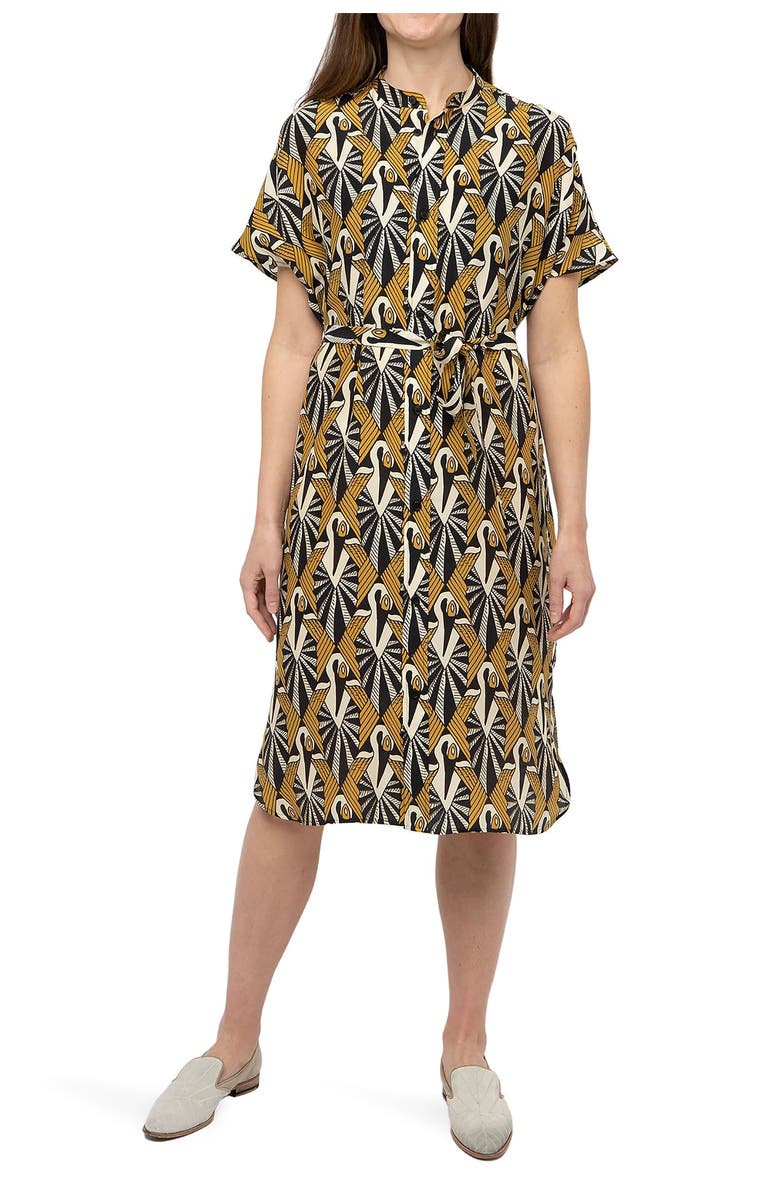 Billy Reid Printed Silk Dress, Main, color,