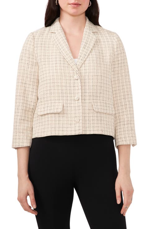 Tweed Crop Blazer