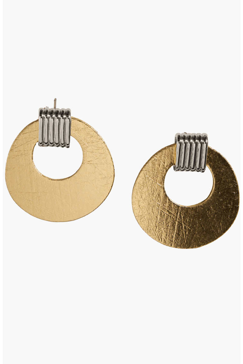 Vintage Evan Earrings, Main, color, Vintage Gold Mixed Metal
