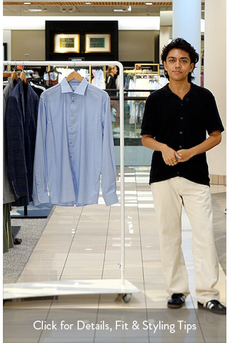 Contemporary Fit Semisolid Cotton Dress Shirt video