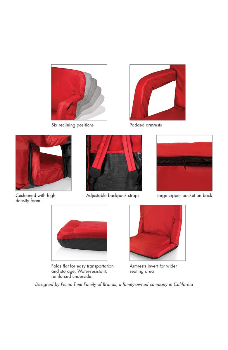 Picnic Time x Disney<sup>®</sup> Ventura Portable Chair, Alternate, color, Red