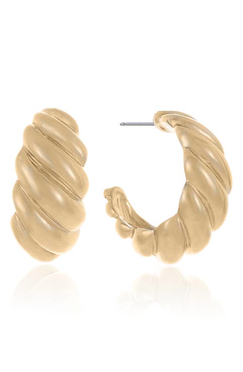 Croissant Hoop Earrings