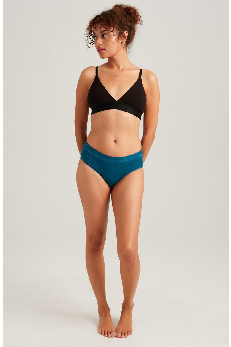 Period & Leakproof High Absorbency Comfort Briefs, Alternate, color, BLUE