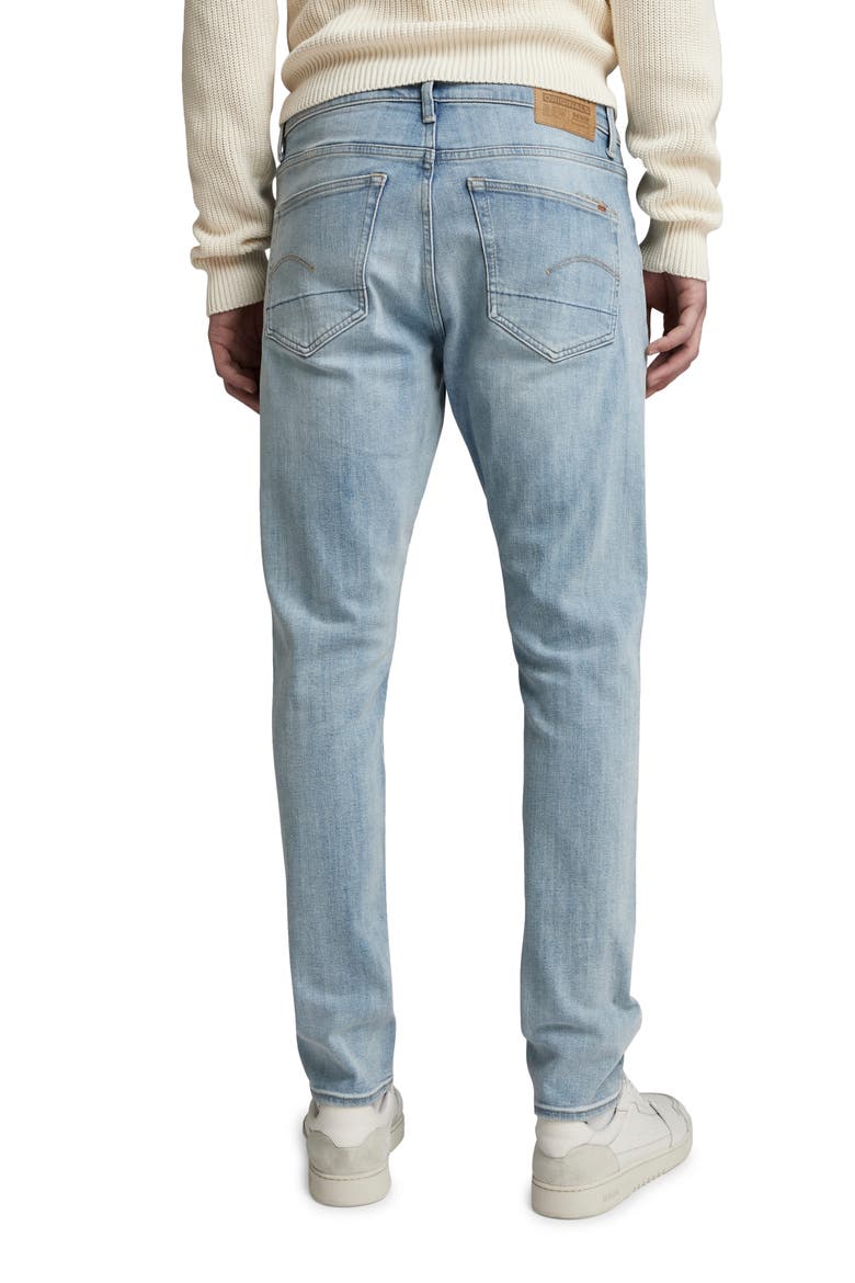 3301 Slim Fit Jeans, Alternate, color, SUN FADED MIRAGE BLUE