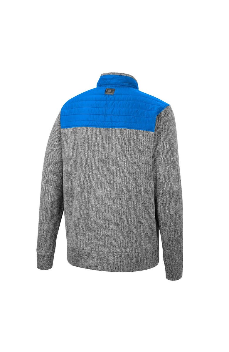 COLOSSEUM Men's Colosseum Charcoal/Blue UCLA Bruins Putter Herringbone Full-Zip Jacket, Alternate, color, Charcoal