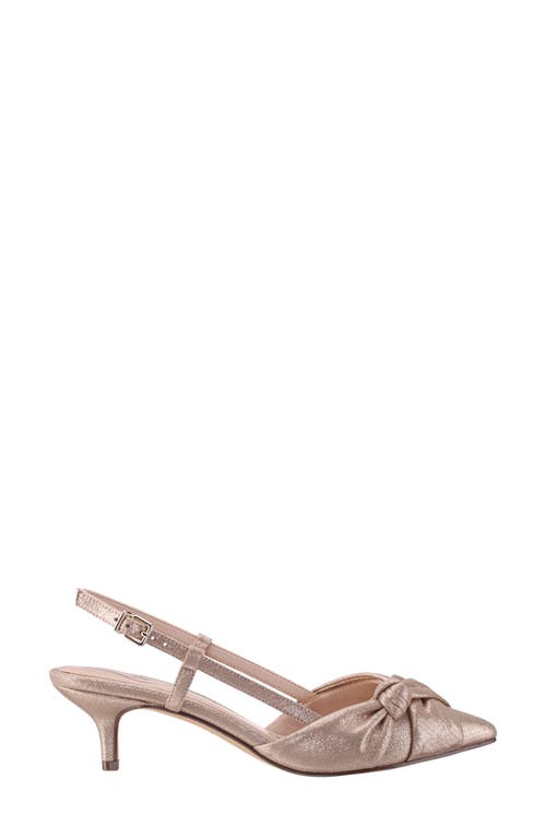 Nina Stella Slingback Pointed Toe Pump In Taupe
