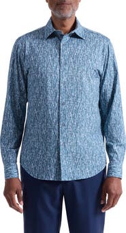Bugatchi James OoohCotton® Print Button-Up Shirt