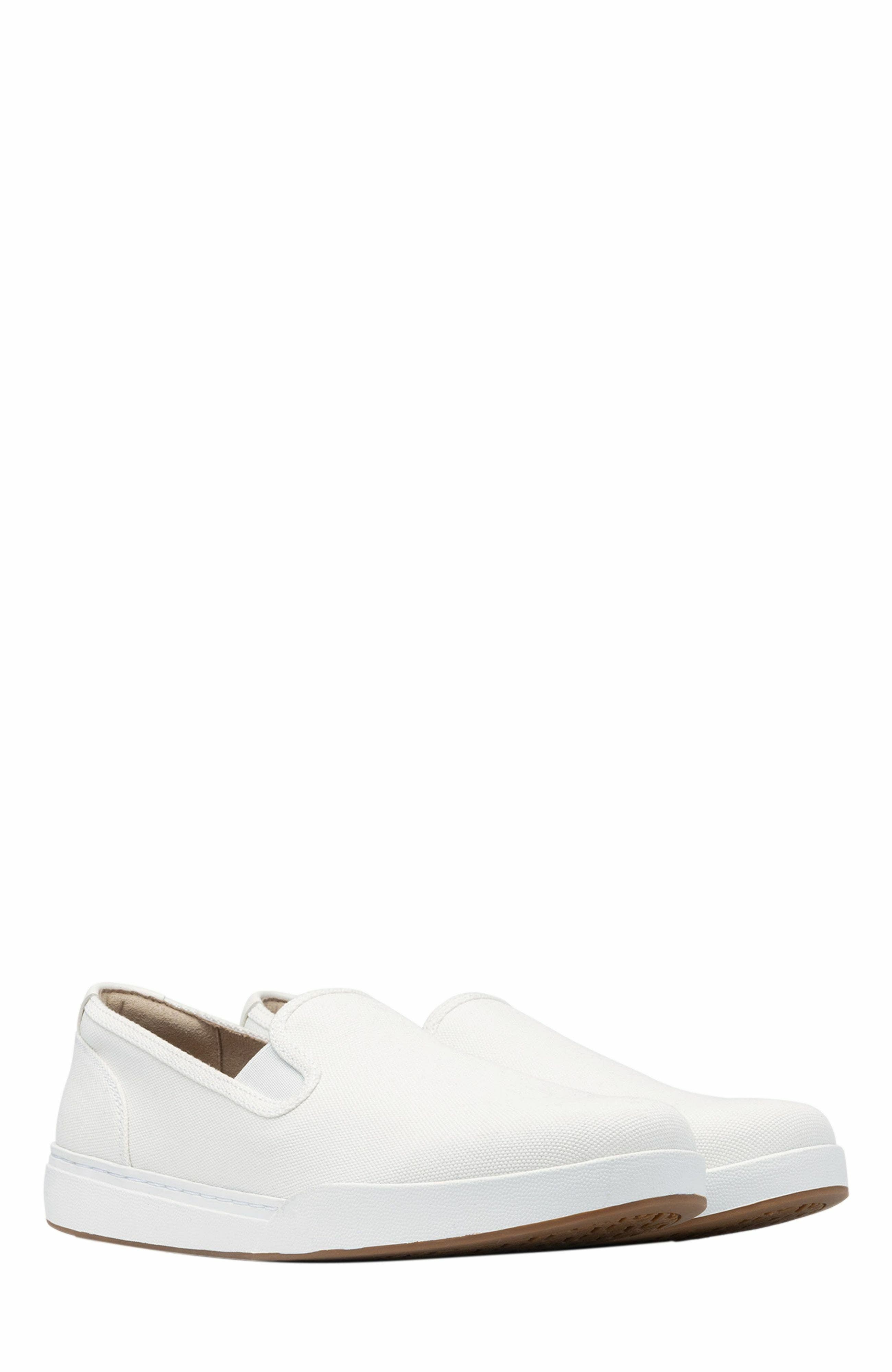 Encore Slip On Sneaker, Alternate, color, White Canvas - Regular