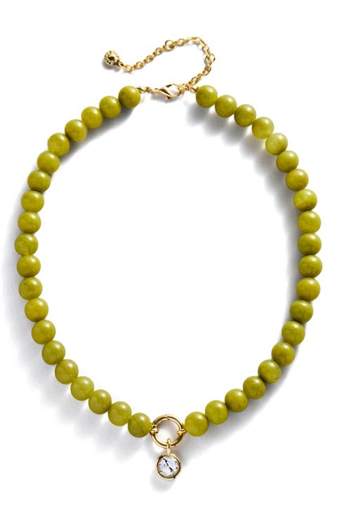 Janette Beaded Pendant Necklace