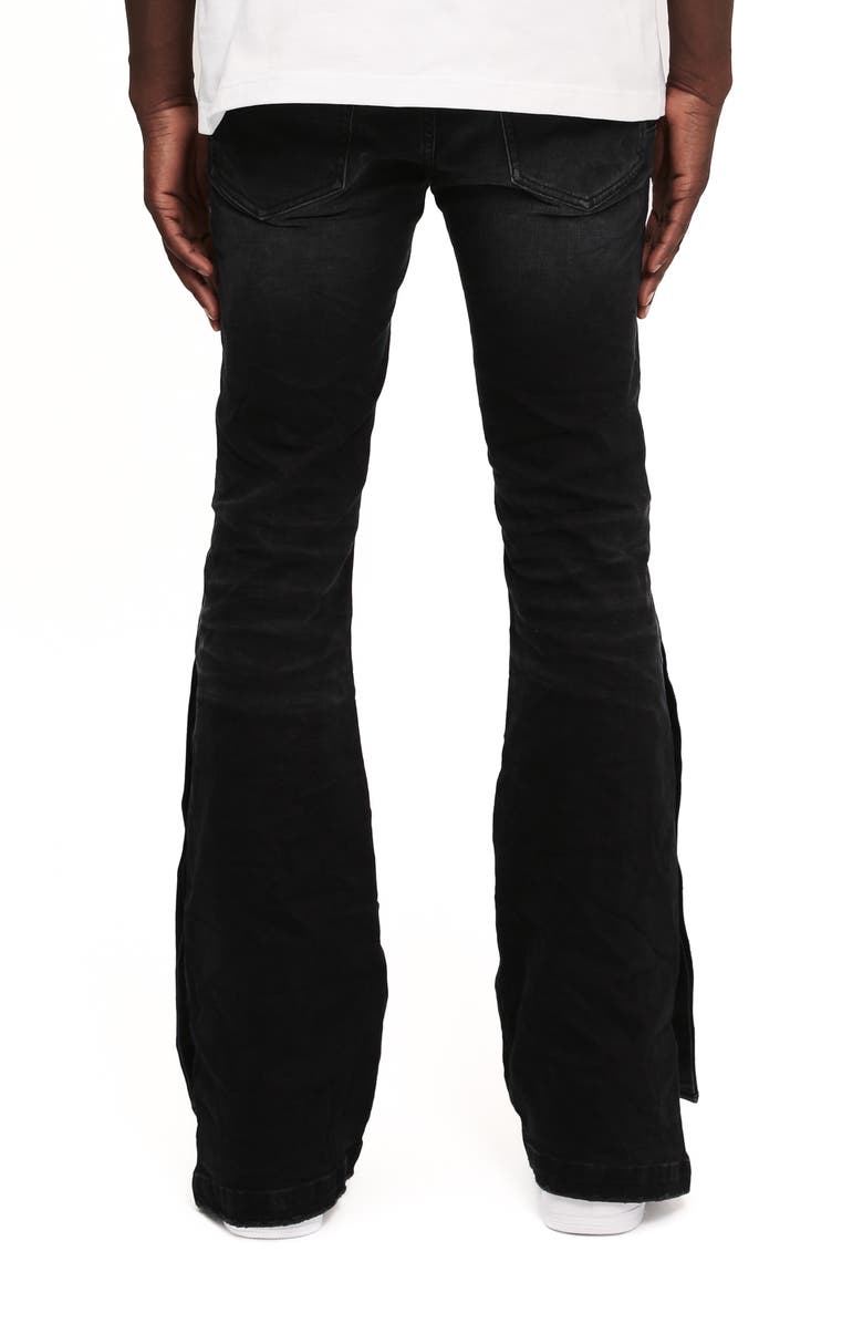 PURPLE BRAND Crystal Side Snap Flare Jeans, Alternate, color, 