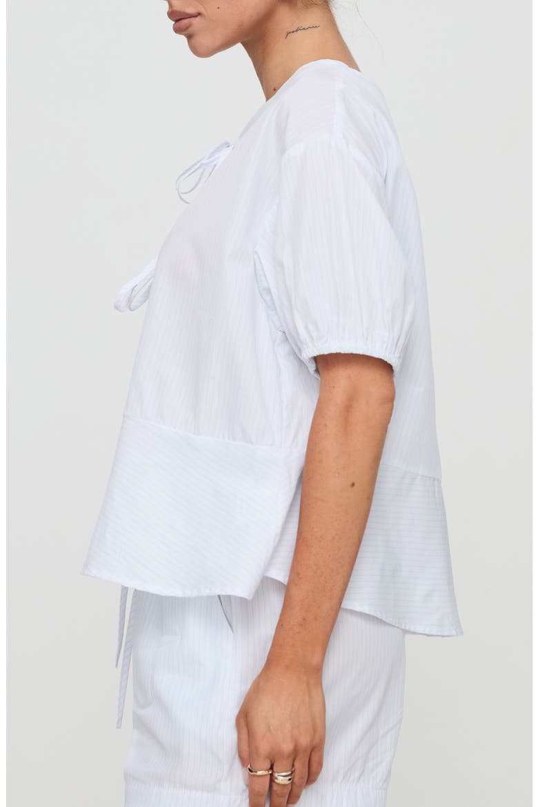 Sunblind Front Tie Top, Alternate, color, WHITE