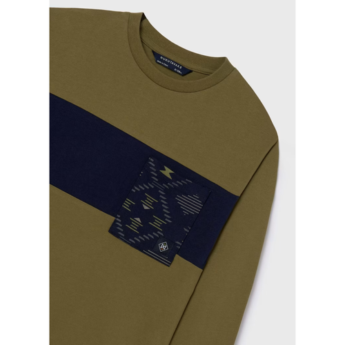 Mayoral T-shirt With Pocket In Green