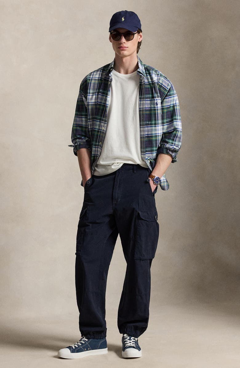 Polo Ralph Lauren Standard Fit Cotton & Linen T-Shirt, Alternate, color, Nevis