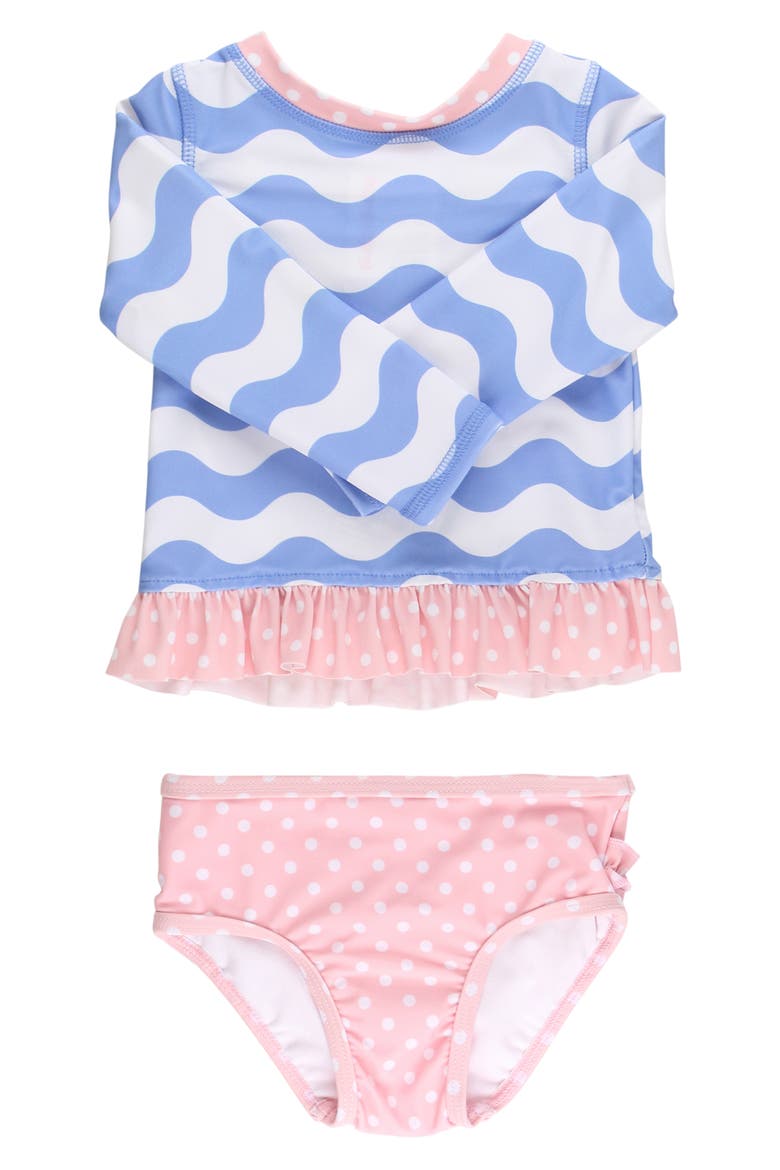 Kids' Periwinkle Two-Piece Swimsuit, Main, color, BLUE