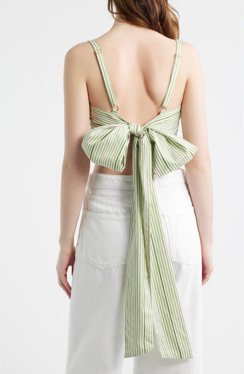 Hill House Home Miranda Stripe Crop Top, Alternate, color, Green Jacquard Stripe