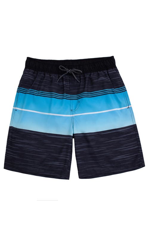 Rokka&rolla All-day Comfort Mesh-lined Swim Trunks In Coastal