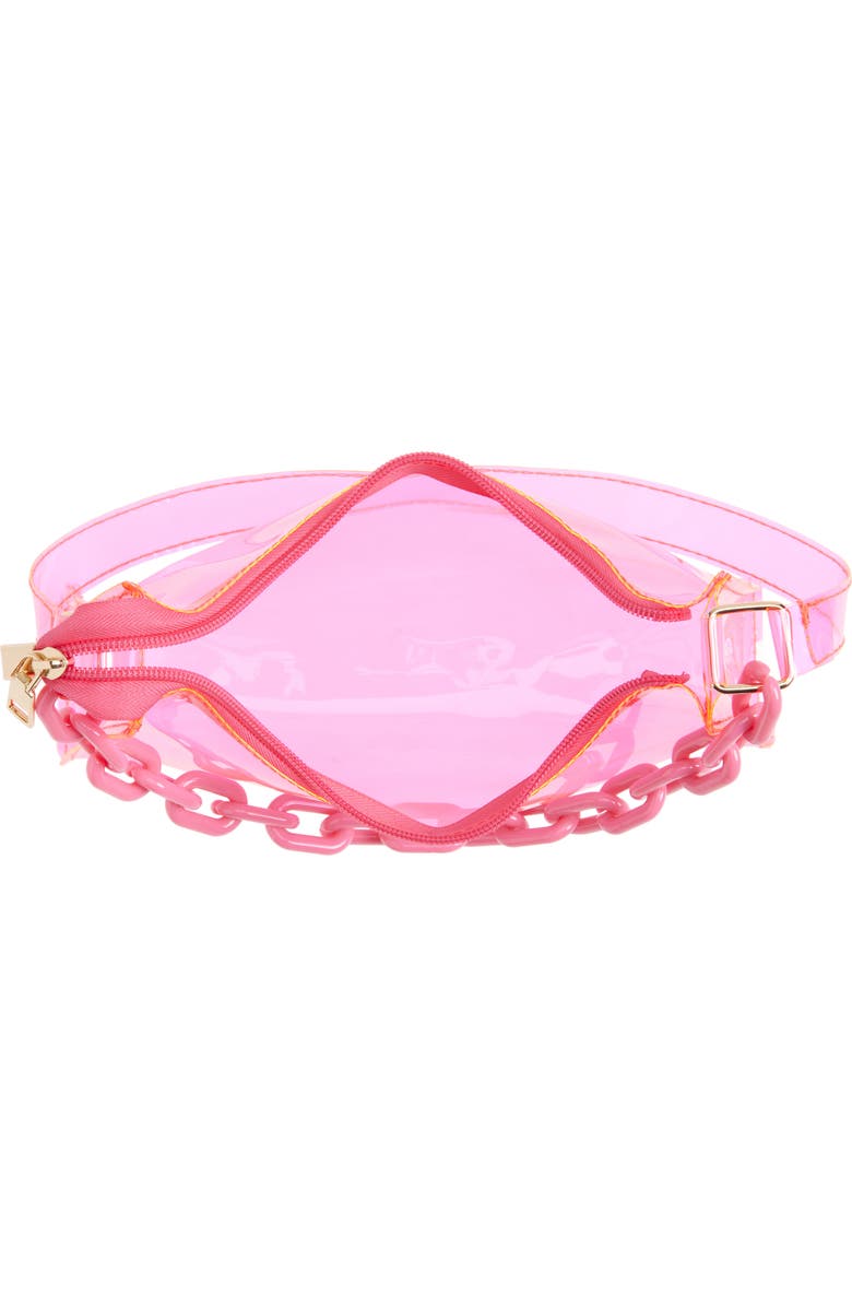 Piper & Jax Kids' Chain Clear Handbag, Alternate, color, Pink