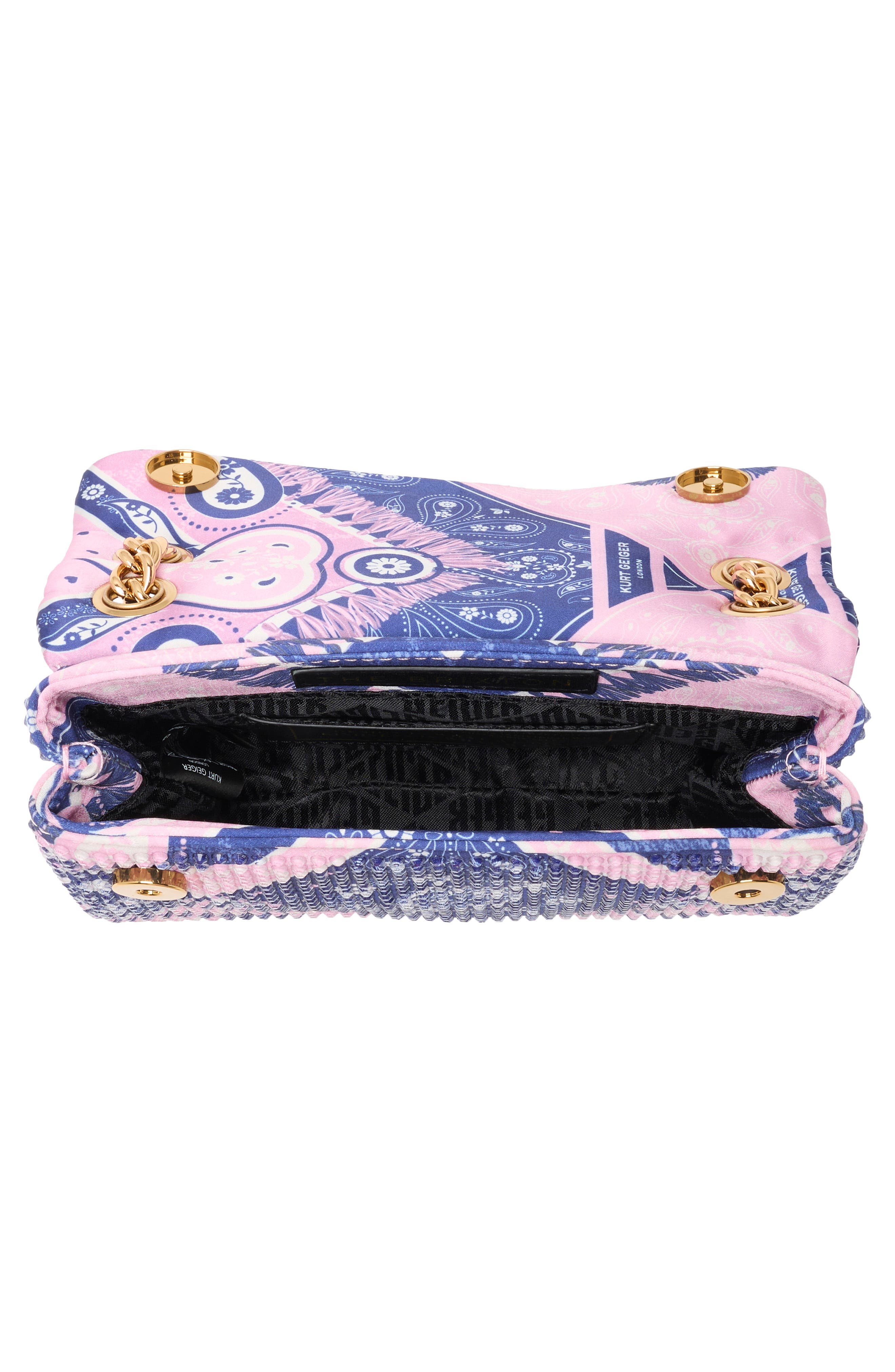 Crystal Fabric Mini Brixton Convertible Crossbody Bag, Alternate, color, OPEN PINK