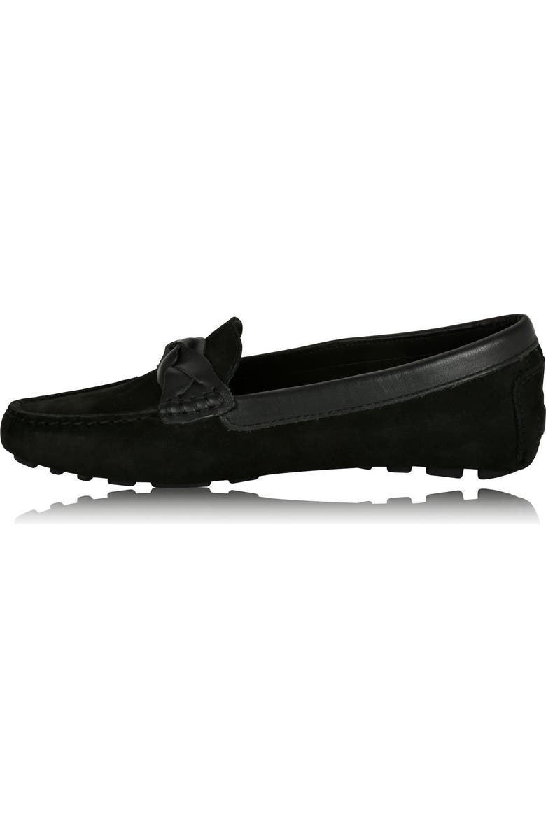 Joan Oloff Shoes PIPER Leather Driving Loafer, Alternate, color, Black
