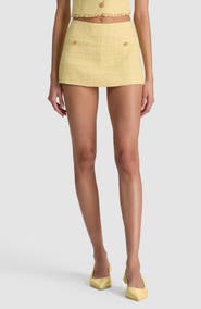 Alice + Olivia Mace Tweed Miniskort