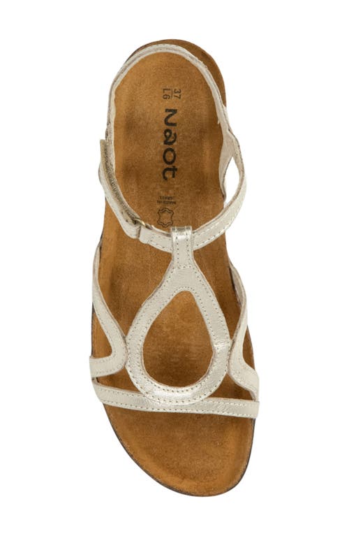 Naot Dorith Sandal In Radiant Gold Leather