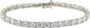 SUZY LEVIAN CZ Sterling Silver Pave CZ Tennis Bracelet