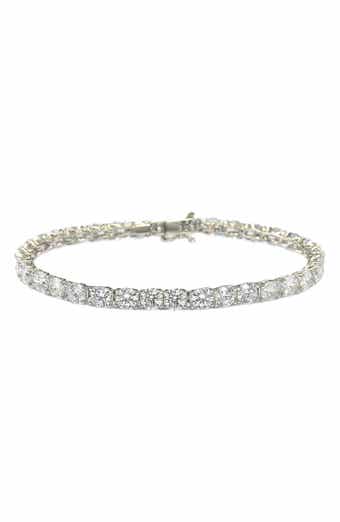 SUZY LEVIAN CZ Sterling Silver Pave CZ Tennis Bracelet