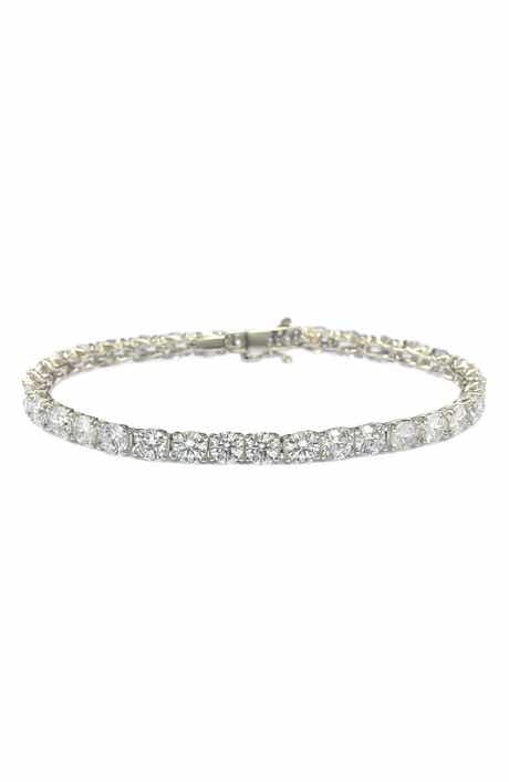 SUZY LEVIAN CZ Sterling Silver Pave CZ Tennis Bracelet