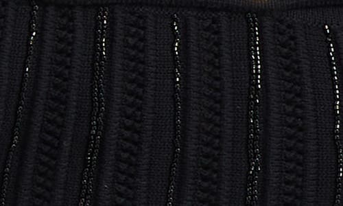 Shop Sam Edelman Ramona Beaded Texture Cardigan In Black