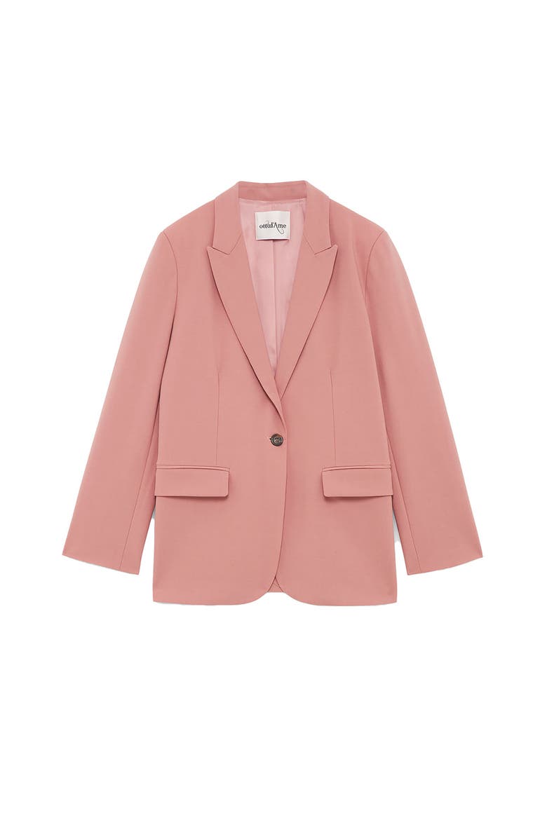 Jacket With Button, Alternate, color, Blush pink