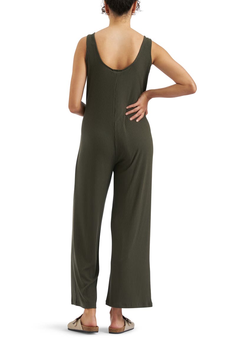Bobby Rib Jumpsuit, Alternate, color, KHAKI