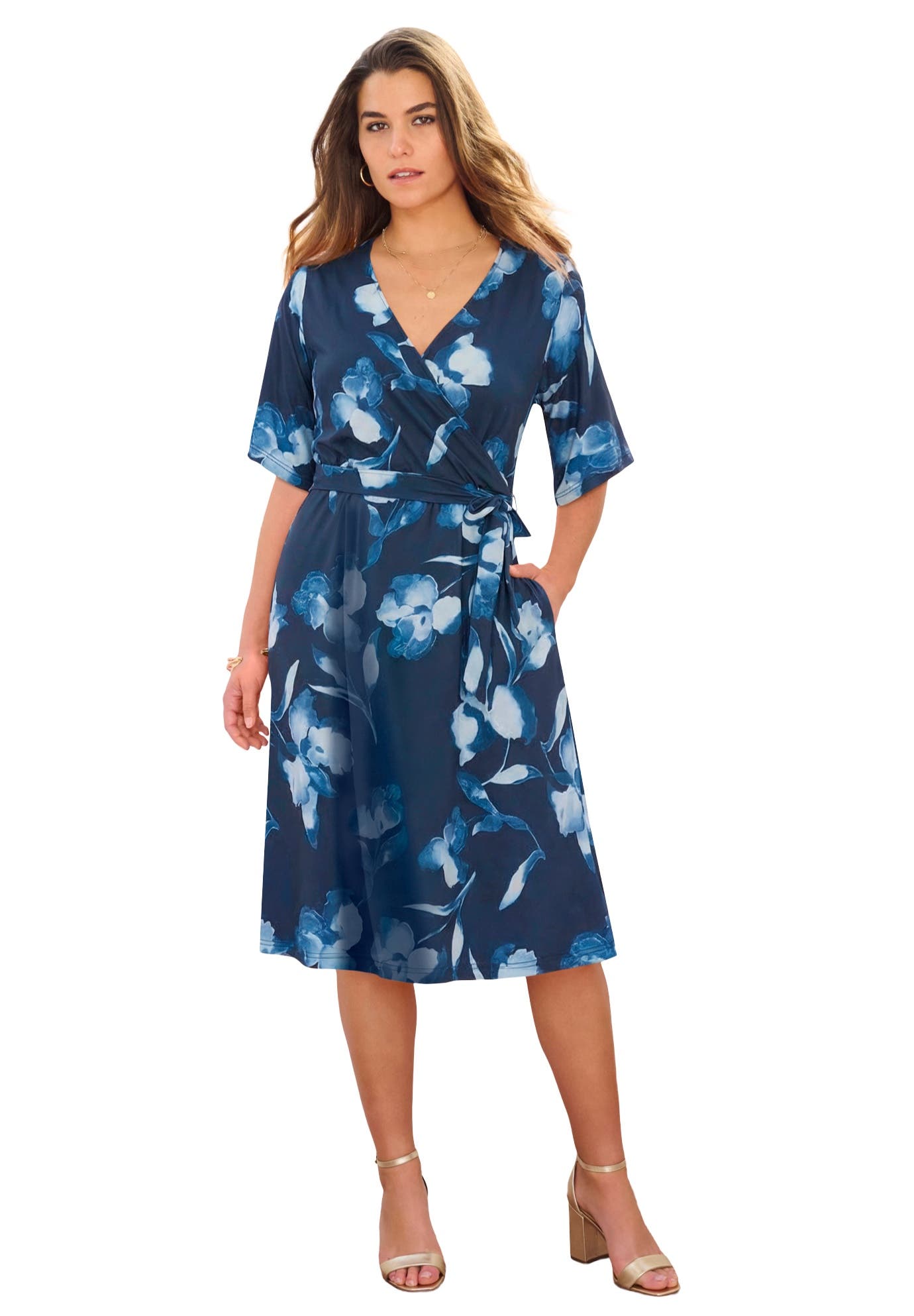 NAVY IRIS FLORAL