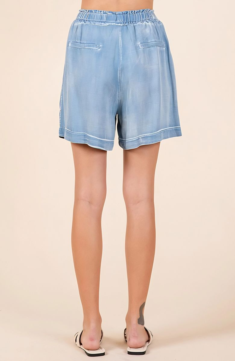 Knit and Lounge Textured Cotton Drawstring Shorts, Alternate, color,