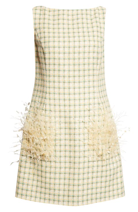 Check Tweed Minidress