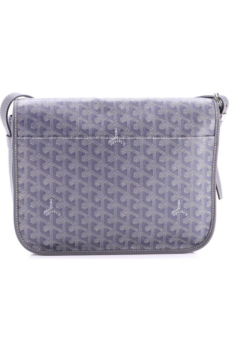 Pre-Owned Goyard Belvedere Messenger Bag Coated Canvas MM, Alternate, color, Gray