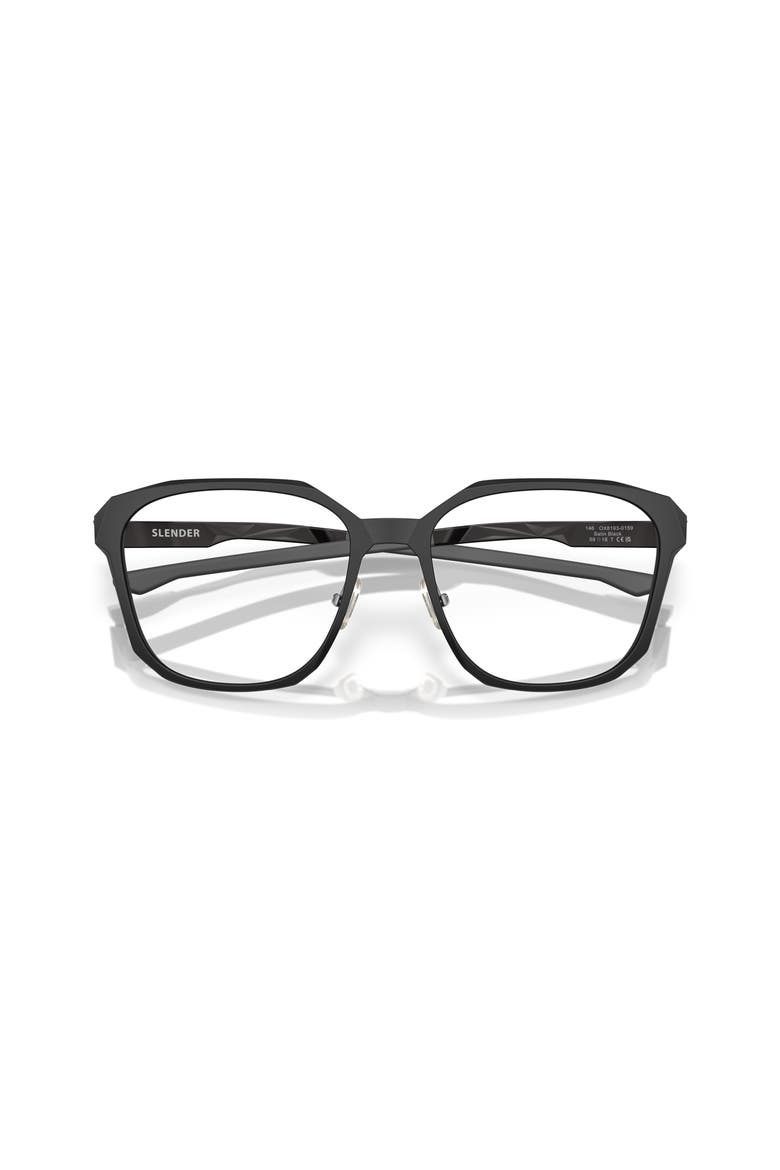 59mm Square optical glasses, Alternate, color, Black