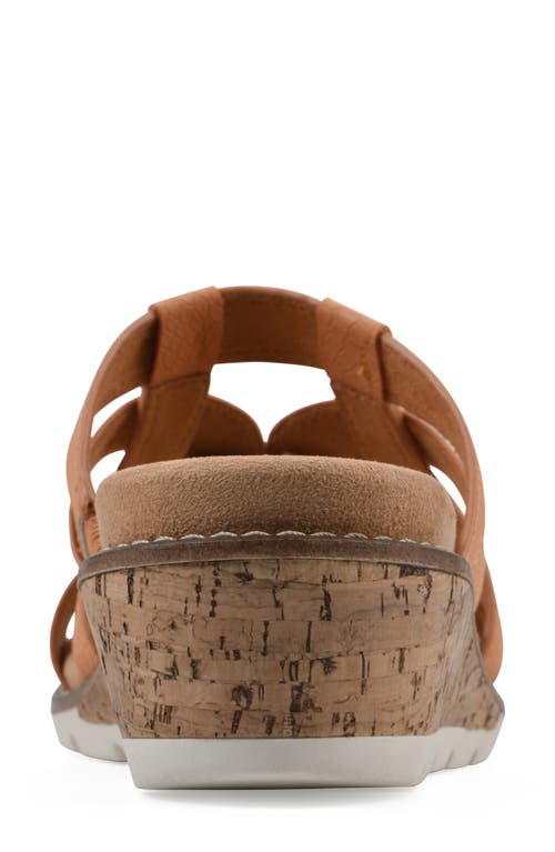 Cliffs By White Mountain Tinisha Wedge Sandal In Peach Embossed