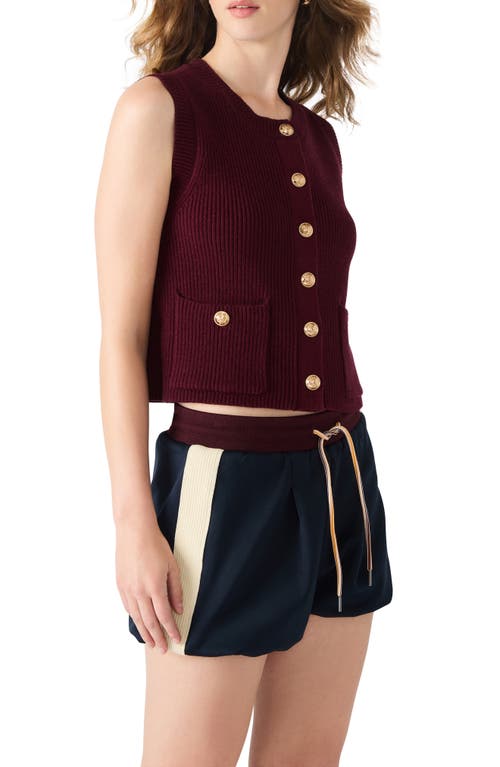 Steve Madden Aliya Sweater Vest In Brown
