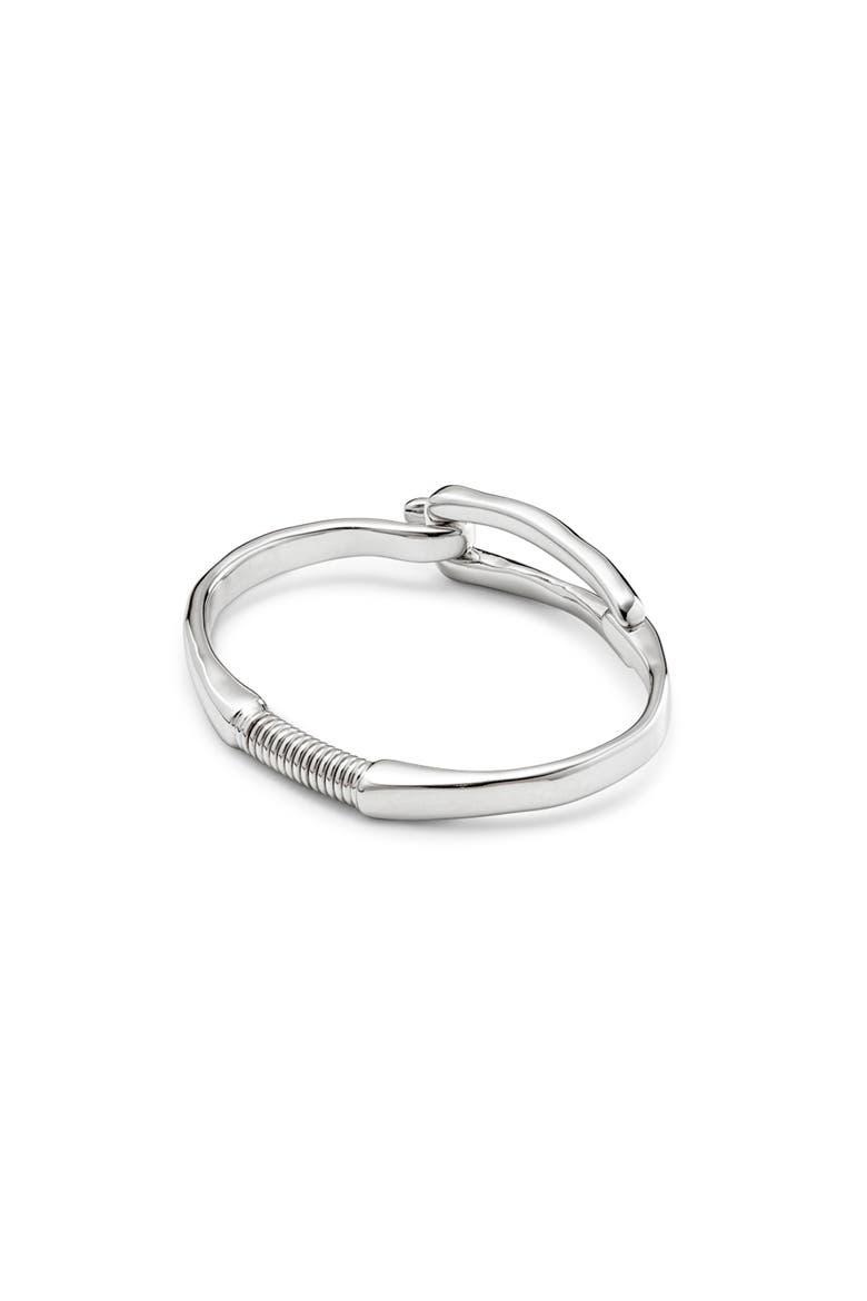 Anchor Buckle Bangle, Alternate, color, Silver