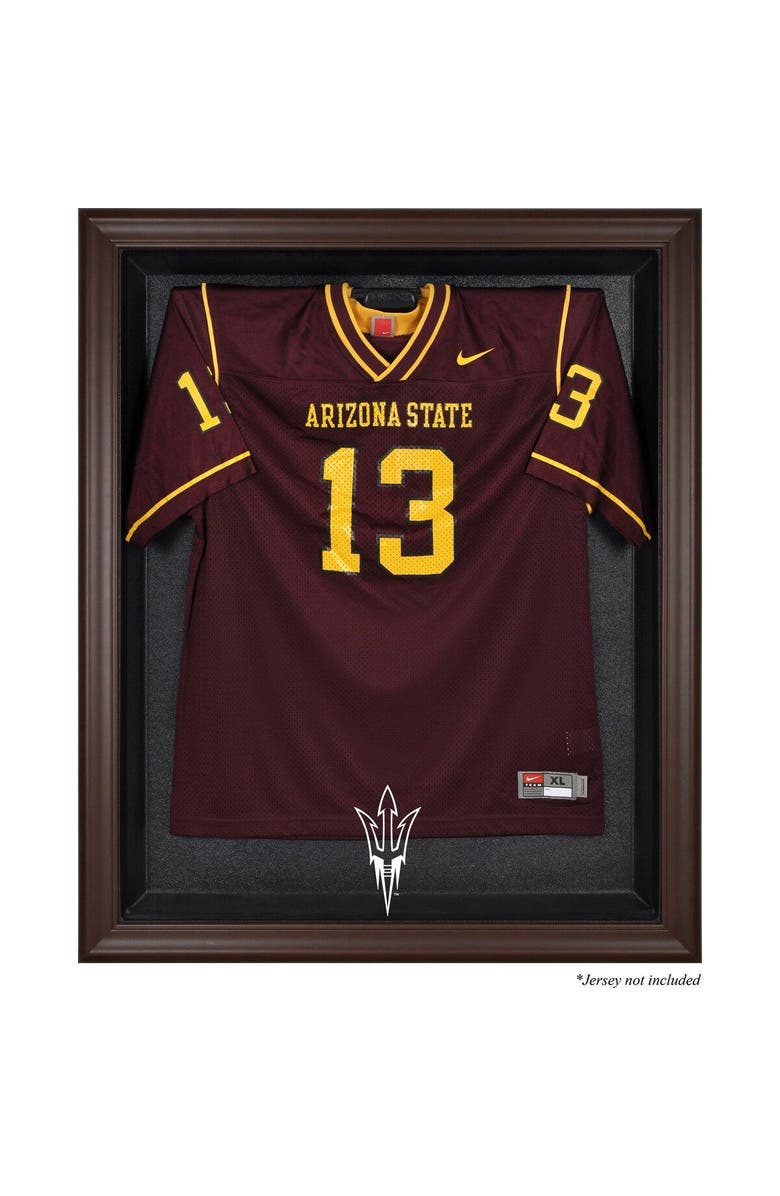 FANATICS AUTHENTIC Arizona State Sun Devils Brown Framed Logo Jersey Display Case, Main, color, 