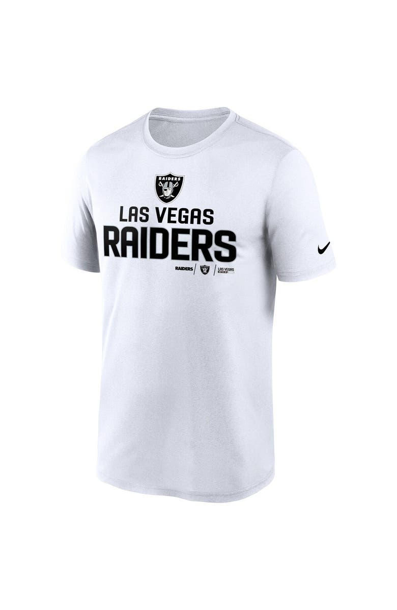 Nike Men's Nike White Las Vegas Raiders Legend Community Performance T-Shirt, Alternate, color, White